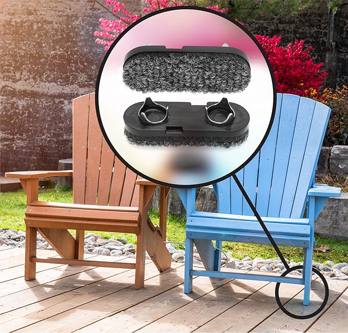 Slipstick GorillaOutdoor Berber Glides for Adirondack Chairs & Outdoor Furniture Feet (8 Pack) Tap on Outdoor Floor Protectors for Deck, Patio & Porch - Image 6