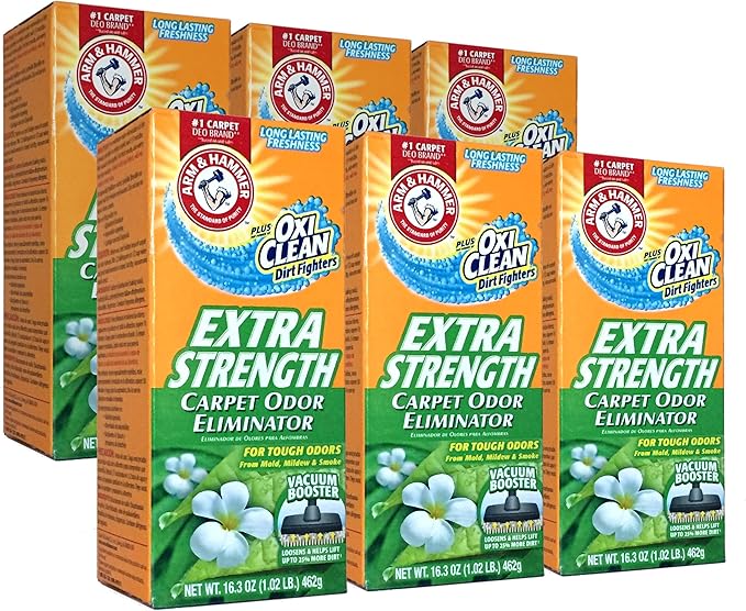 Arm & Hammer 4SGM New 361970Extra Strengh 16.3Z Carpet Odor Eliminator (6-Pack) Laundry Detergent Cheap Wholesale Discount Bulk Cleaning Firesale by Unknown