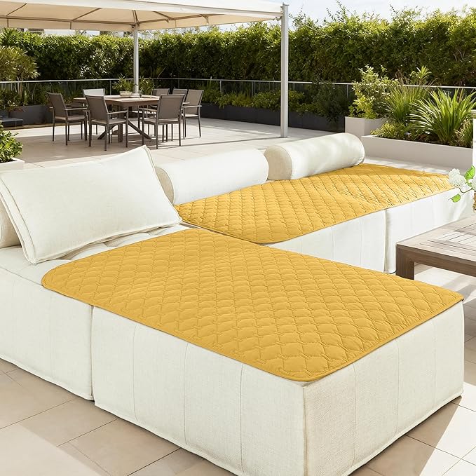 gogobunny 100% Double-Sided Waterproof Dog Bed Cover Pet Blanket Sofa Couch Furniture Protector for Puppy Large Dog Cat, Reversible (40x50 Inch (Pack of 1), Dark Yellow/Light Yellow) - Image 9