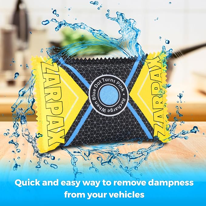 4.4 oz/125g Rechargeable Desiccant Packs Dehumidifier Bag - 12 Pack - Moisture Absorbers For Safes, Car, Bathroom, Storage - Moisture Remover Eliminates Humidity - Reusable Desiccant Bags - Image 3