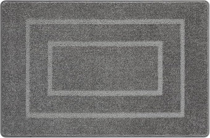PURE ERA Carpet Stair Tread Landing Mat Tape Free Self Adhesive Non Slip Skid Resistant Indoor Doormat Area Rug Floor Mat for Kitchen Bathroom Workstations Washable 2' X 3' by PUREERA