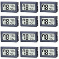 Humidity Gauge,Newlight66 Digital Hygrometer Indoor Outdoor Hygrometer Thermometer for Home Car Greenhouse（12 Pack by Newlight66