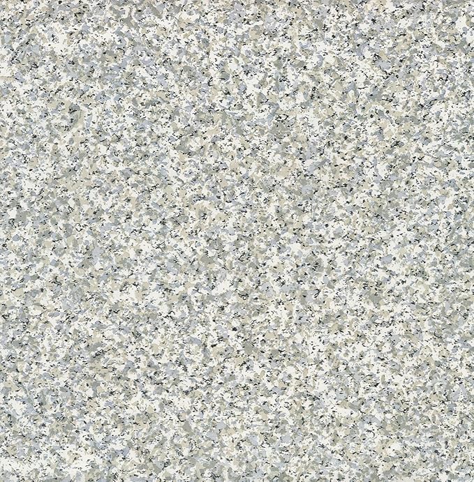 Magic Cover Non-Adhesive Vinyl Counter Top, Shelf Liner for Drawers, Shelves, Counters, and Craft Projects, Easy to Use, 12'' x 5', Granite Silver (Pack of 2) - Image 2