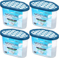 Moisture Absorber Fresh Cotton 10.5 oz/300g | Removes Moisture, Damp & Humidity | Odor Absorber With Fresh Cotton Fragrance | Moisture Trap for Bathroom, Closet, Kitchen | Set of 4 by Zarpax