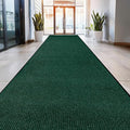 Durable Rubber Door Mat - Heavy Duty, Indoor/Outdoor, Easy Clean, Waterproof, Low-Profile Mat for Entry, Patio, Garage - Stylish (Green, 10' x 4' (Mud Trapper)) by MaxMat