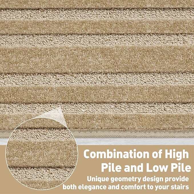 PURE ERA Carpet Stair Tread Landing Mat Tape Free Self Adhesive Non Slip Skid Resistant Indoor Doormat Area Rug Floor Mat for Kitchen Bathroom Workstations Washable 2' X 3' - Image 5