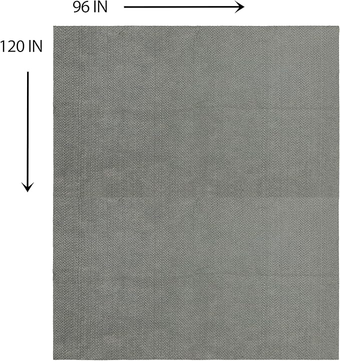Mohawk Home Oil Spill Moisture Barrier Mat Utility Solid Gray 8' X 10' Other Perfect for Kitchen, Living Room, Kids Room, Dining Room, Hallway, Office, Garage, Entryway, Bathroom, Laundry Room - Image 2