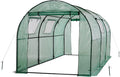 Ogrow® Deluxe Walk-in Tunnel Greenhouse with Cover - Green by UpperBounce