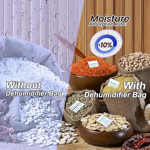 1 Gram 100 Pack Molecular Sieve Packets, Dessicant Packets, Dessicant Packs, Moisture Absorbers for Food Storage, Food Grade Desiccant Dehumidifiers - Image 4
