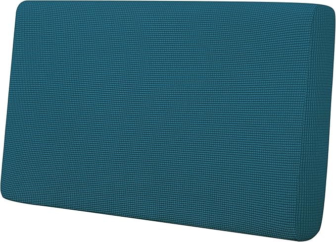 Easy-Going Stretch Loveseat Cushion Cover Sofa Cushion Furniture Protector Sofa Seat Sofa Slipcover Sofa Cover Soft Flexibility with Elastic Bottom(Loveseat Cushion, Peacock Blue) by Easy-Going