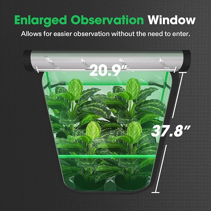 VIVOSUN P888 96"×96"×80" PRO Grow Tent and AeroStream H19 Intelligent Environmental 19L Humidifier with Temp & Humidity Probe, Top Control Panel, Smart Remote Control, Designed Specifically for Use wi - Image 4