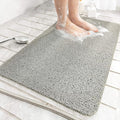 Non-Slip Shower Mat Bathtub Mat with Drain Soft on Feet PVC Loofah Shower for Bathroom Wet Area Quick Drying No Suction Cup Comfort Shower Rugs Bathroom Accessories (39”×16”) by ROIMOE