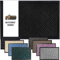 GORILLA GRIP 100% Waterproof All-Season WeatherMax Doormat US Designed Natural Rubber, Stain and Fade Resistant, Low Profile Indoor Outdoor Door Mats, Easy Clean Patio Mat, 23x35, Black Diamond by GorillaGrip