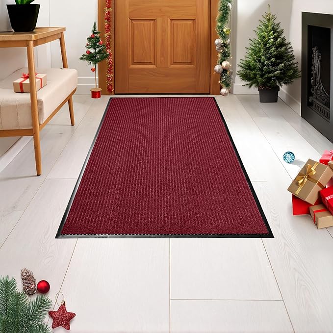 MaxMat® Extra Large Commercial Door Mat, Rubber Border Heavy Duty Door Mat, Waterproof, Low-Profile, Easy to Clean, Rubber Entry Mat. (Red, 3 x 5 Feet) - Image 6