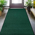 Durable Rubber Door Mat - Heavy Duty, Indoor/Outdoor, Easy Clean, Waterproof, Low-Profile Mat for Entry, Patio, Garage - Stylish (Green, 6' x 4' (Mud Trapper)) by MaxMat