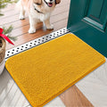 OLANLY Dog Door Mat for Muddy Paws 24x16, Absorbs Moisture and Dirt, Absorbent Non-Slip Washable Doormat, Quick Dry Chenille Mud Mat, Entry Indoor Entryway Carpet for Inside Floor, Golden Yellow by OLANLY