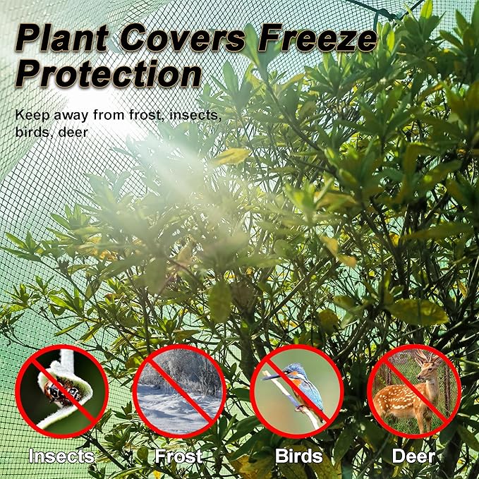 50″*50″*40″ Winter Plant Warm Covers - Raised Bed Cover, Garden Row Accelerator, Warm Tent Freeze Protection Humidity Domes for Germination, Seedling Propagation Protecting Plants from Animals 2PCS - Image 3