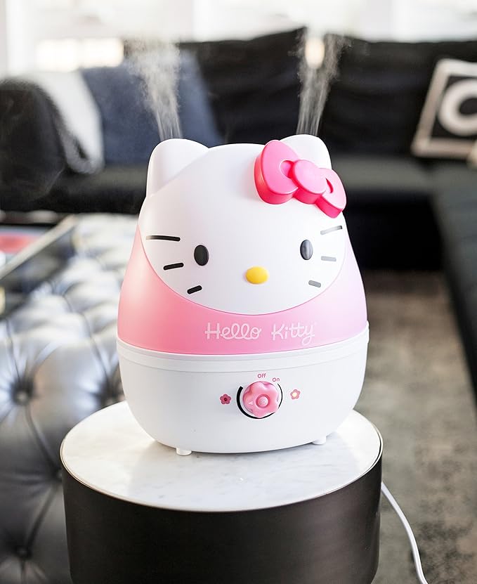 Crane Adorables Ultrasonic Humidifiers for Bedroom and Baby Nursery, 1 Gallon Cool Mist Air Humidifier for Large Room or Kid's Room, Humidifier Filters Optional, Hello Kitty - Image 6