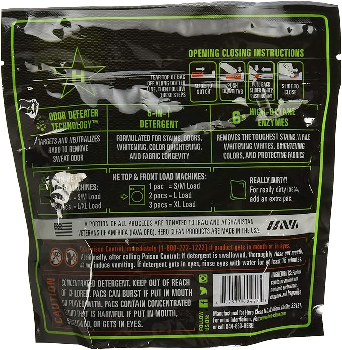 Hero Clean Laundry Detergent PACS, Scent 1, 25-Count - Image 2