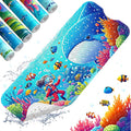 XIYUNTE Baby Bath Mat for Tub Non Slip Kids Bath Mat - 40''x16'' Extra Long Cartoon Bathtub Mat Non Slip Kids Shower Mat Eco-Friendly Toddler Bath Mats with Suction Cups, Machine Washable by XIYUNTE