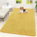 OLANLY Dog Door Mat for Muddy Paws 70x46, Absorbs Moisture and Dirt, Absorbent Non-Slip Washable Doormat, Quick Dry Chenille Mud Mat for Dogs, Entry Indoor Entryway Carpet for Inside Floor, Yellow by OLANLY