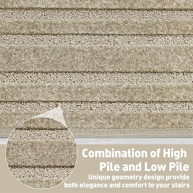 PURE ERA Carpet Stair Tread Landing Mat Tape Free Self Adhesive Non Slip Skid Resistant Indoor Doormat Area Rug Floor Mat for Kitchen Bathroom Workstations Washable 2' X 3' - Image 5