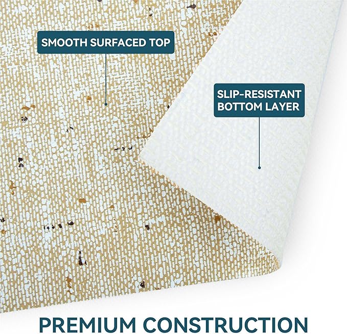 Beige Non-Adhesive Cabinet & Drawer Liner, 18in x 16FT, Durable Waterproof Anti-Slip Shelf Liner - Image 6