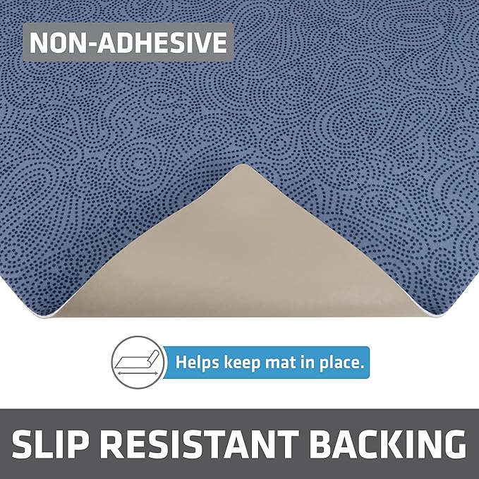 Drymate Premium XL Under Sink Mat, Waterproof Cabinet Protection Mats for Kitchen & Bathroom, Absorbent Shelf Liners, Slip-Resistant, Non-Adhesive, Machine Washable (USA Made)(24”x59”)(Blue) - Image 4