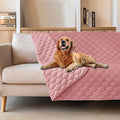 gogobunny 3X Stronger Waterproof Pet Blanket, Scratch Proof Furniture Protector for Dogs Cats, Reversible Cover 68x82 Inch, Dark Pink/Light Pink by gogobunny
