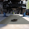 Mohawk Home Oil Spill Moisture Barrier Mat Utility Solid Gray 3' X 5' Other Perfect for Kitchen, Living Room, Kids Room, Dining Room, Hallway, Office, Garage, Entryway, Bathroom, Laundry Room by MohawkHome
