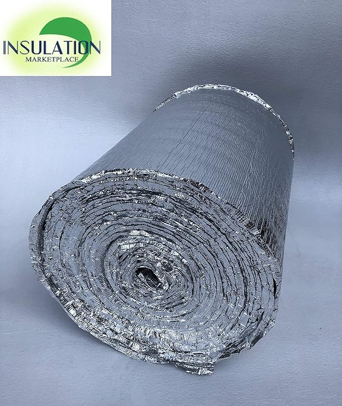SmartSHIELD -3mm 16"x50Ft Reflective Insulation roll, Foam Core Radiant Barrier, Thermal Insulation Shield, Commercial Grade (16"x50') - Image 4