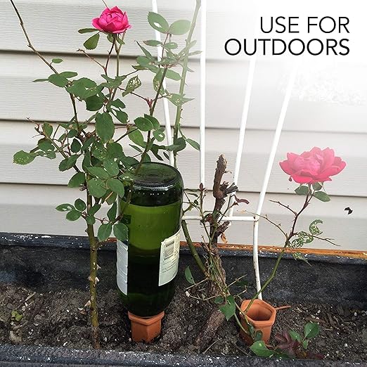Modern Innovations Ceramic Terracotta Self Watering Spikes (4 Pack) Vacation Automatic Plant Waterer Devices, Indoor/Outdoor Planter Insert, Terra-Cotta Stakes for Potted Plants, Auto-Water System - Image 7