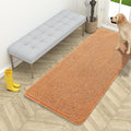 OLANLY Dog Door Mat for Muddy Paws 54x24, Absorbs Moisture and Dirt, Absorbent Non-Slip Washable Doormat, Quick Dry Chenille Mud Mat for Dogs, Entry Indoor Entryway Carpet for Inside Floor, Orange by OLANLY