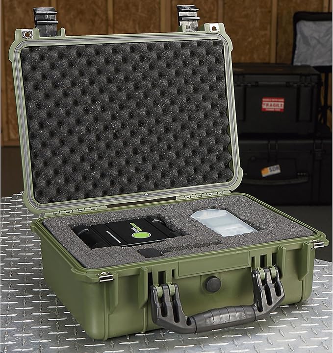 Strongway 16In. Plastic Waterproof Storage Case, Green, Model# Mj-5018_Grn - Image 5