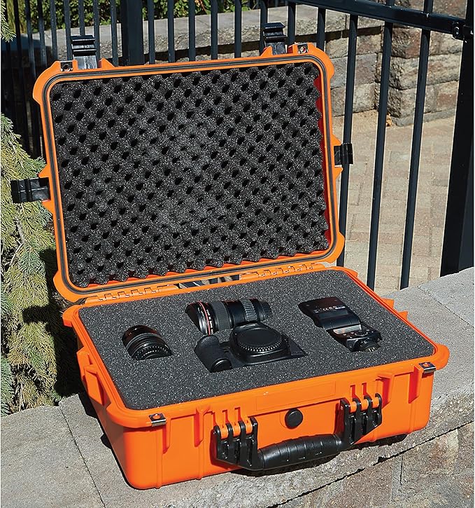 Strongway 20in. Plastic Waterproof Storage Case, Orange, Model# MJ-6060_ORG - Image 5
