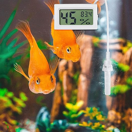 Weewooday Mini Digital Temperature Humidity Meters Gauge with Probe Gauge LCD Fahrenheit Display Thermometer Hygrometer for Incubator Reptile Plant Greenhouse Chicken Coop Garden(White, 3 Pieces) - Image 5