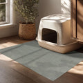 Mohawk Home Litter Box Moisture Barrier Mat Utility Solid Gray 3' X 5' Other Perfect for Kitchen, Living Room, Kids Room, Dining Room, Hallway, Office, Garage, Entryway, Bathroom, Laundry Room by MohawkHome