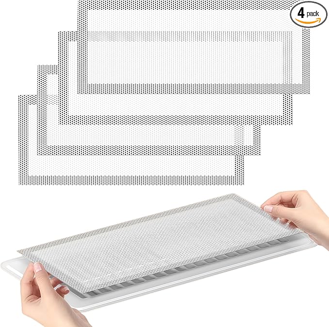 4 PCS White Magnetic Vent Covers-5.5x12 Magnetic Air Vent Covers with Mesh Screen for Floor/Wall/Ceiling Registers-Easy to Install, Durable Design(Fits Registers 5.5"to7" Width x 12" to13.5"Length) by Unknown