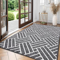 OLANLY Large Indoor Door Mat, 71x47 Inch, Dirt Resistant and Absorbent, Non-Slip Rubber Backing Floor Mats, Easy Clean Low-Profile Doormat for Entryway, Front Door, and Inside Entrance, Black by OLANLY