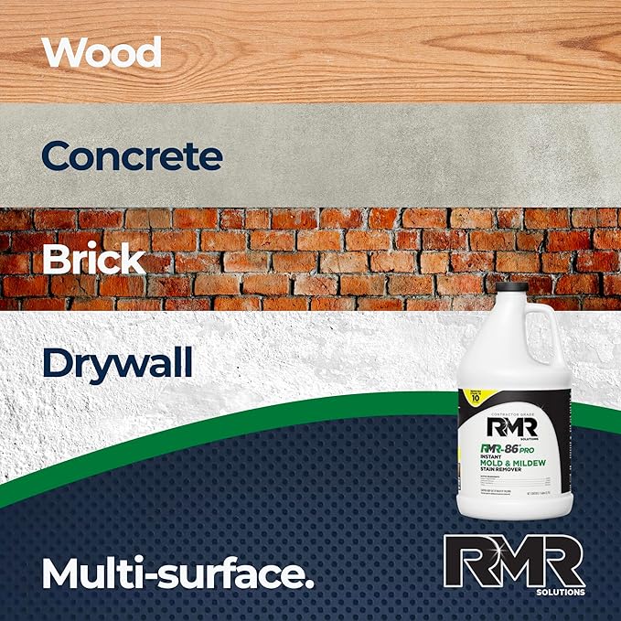 RMR-86 Pro Contractor Grade Mold Stain & Mildew Stain Remover Cleaning Solution, Professional Quality Formula, 1 Gallon - Image 6