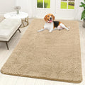 OLANLY Dog Door Mat for Muddy Paws 59x35, Absorbs Moisture and Dirt, Absorbent Non-Slip Washable Doormat, Quick Dry Chenille Mud Mat for Dogs, Entry Indoor Entryway Carpet for Inside Floor, Beige by OLANLY