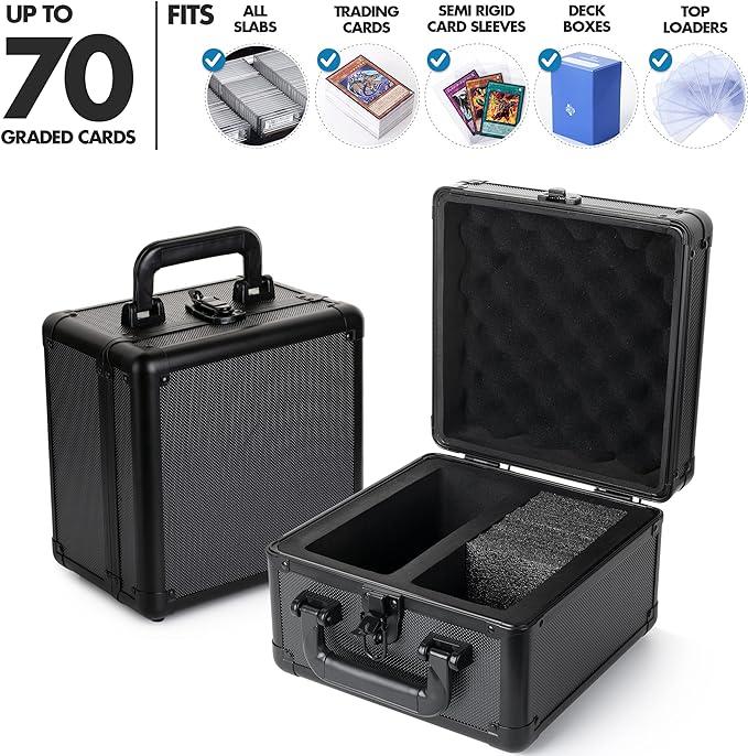 FunGuys Graded Card Storage Box, Trading Card Case for PSA Graded Pokemon Cards, Sports Card Storage Boxes, PSA Card Case Holder, Baseball Slab Case for Trading Cards, BGS - Image 5