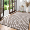 OLANLY Large Indoor Door Mat, 71x47 Inch, Dirt Resistant and Absorbent, Non-Slip Rubber Backing Floor Mats, Easy Clean Low-Profile Doormat for Entryway, Front Door, and Inside Entrance, Khaki by OLANLY