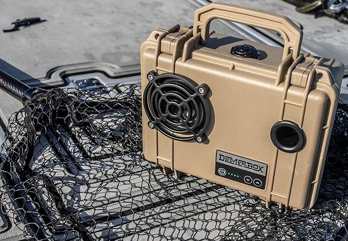 DemerBox: Waterproof, Portable, and Rugged Outdoor Bluetooth Speakers. Loud Sound + Deep Bass, 40+ hr Battery Life, Dry Box + USB Charging, Multi-Pairing Party Mode (Roseau Blue DB1 Speaker) - Image 5