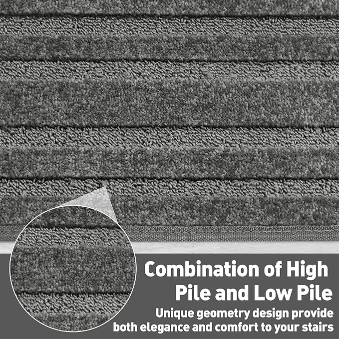 PURE ERA Carpet Stair Tread Landing Mat Tape Free Self Adhesive Non Slip Skid Resistant Indoor Doormat Area Rug Floor Mat for Kitchen Bathroom Workstations Washable 2' X 3' - Image 5