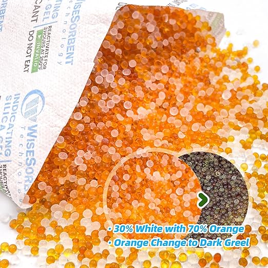 20 Gram [500 Packs] Desiccant Packs, Indicating Silica Gel Packets, Rechargeable Moisture Packs for Storage, Moisture Absorbers for Humidify Control - Image 2