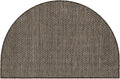Unique Loom Collection Casual Transitional Solid Heathered Indoor/Outdoor Flatweave Area Rug (2' 7" x 4' 1" Hearth, Black/Ivory) by UniqueLoom
