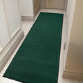 Durable Rubber Door Mat - Heavy Duty, Indoor/Outdoor, Easy Clean, Waterproof, Low-Profile Mat for Entry, Patio, Garage - Stylish (Green, 6' x 2' (Mud Trapper)) by MaxMat