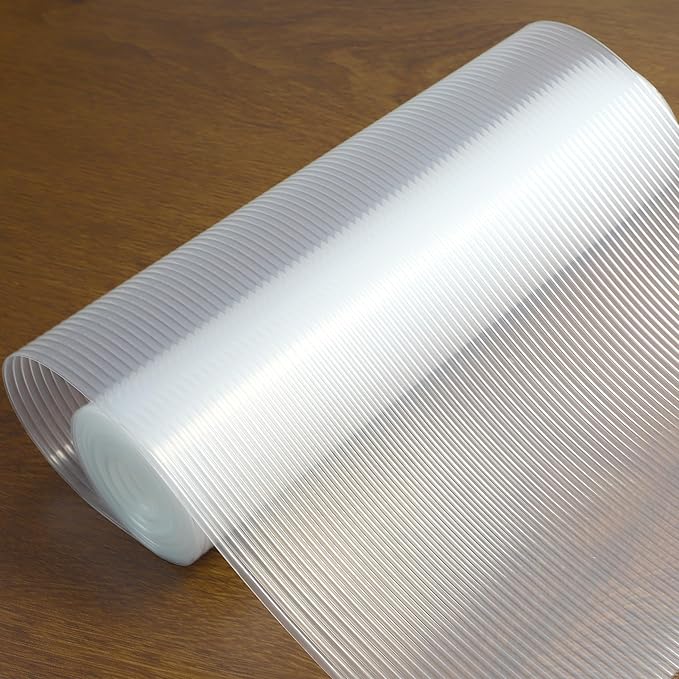 Shelf Liners for Kitchen Cabinets Non Slip 11 Inch Wide X 20 Ft Non Adhesive Drawer Liner Waterproof Clear Cabinet Liner Oil Proof Shelves Liner for Refrigerator Cupboard Pantry Closet Bathroom by GMAEURL