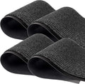 MaxMat® 4-Pack Extra Large Commercial Floor Mat, 3 x 5 Feet Heavy Duty, Waterproof, Low-Profile, Easy to Clean, Rubber Entry Mat (Black, 3 x 5 Feet - 4 Pack) by MaxMat